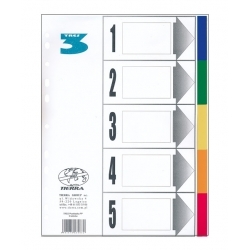 Przekadka do segregatora A5 5kol laminowana Tres_42511