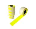 Taśma do metkownic jednorzędowa 26x12 żółta zaokrąglona Kal-Pack _62255