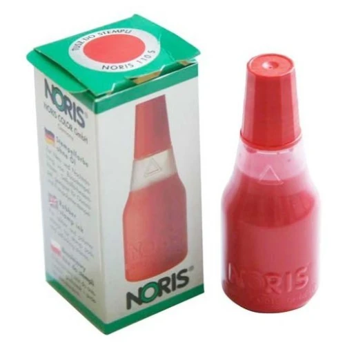Tusz bezolejowy 25ml czerwony 110s do pieczątek Noris _62277