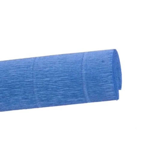 Bibuła Marszczona Krepa 180g 50x250cm 615 Niebieska-Lazur Cartotecnica Rossi_62343