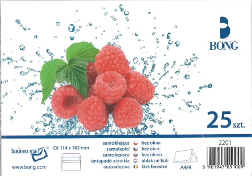 Koperta Biała C6SK 25szt. Bong _47907