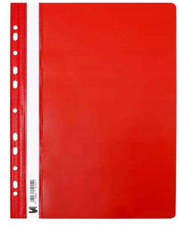 Skoroszyt A4 Czerwony Sztywny Wpinany Tres _56162