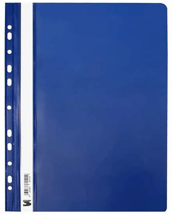 Skoroszyt A4 Granatowy Sztywny Wpinany Tres _56167