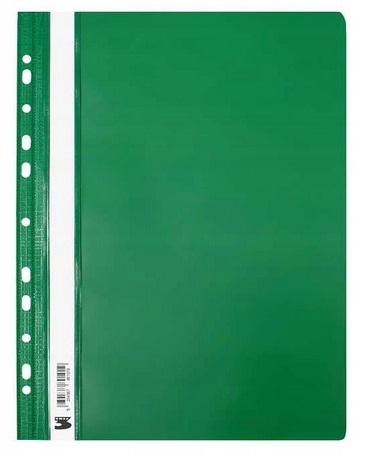 Skoroszyt A4 Zielony Sztywny Wpinany Tres_56118