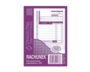 Rachunek zwykły A6 pion 232-5 mp 80 Michalczyk i Prokop
