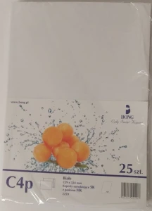 Koperta Biała C4 HK 25szt. Bong 