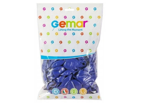 Balony pastelowe 26cm 100szt Granat Gemar_82168