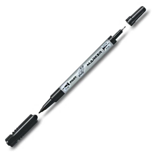 Marker CD/DVD Dwustronny Czarny Pilot_56352
