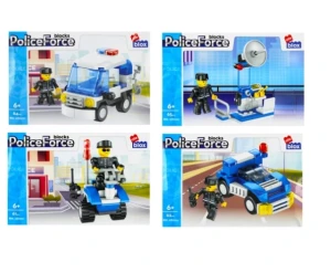 Klocki konstrukcyjne 6+ 63-64 elementy Policja Alleblox