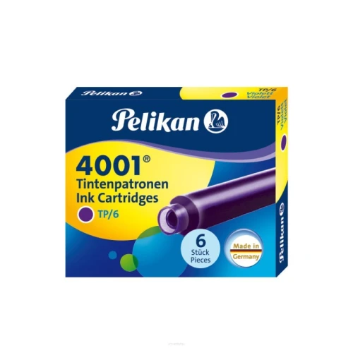 Wkłady atramentowe 6szt krótkie granatowe 4001 TP/6 Pelikan_51562