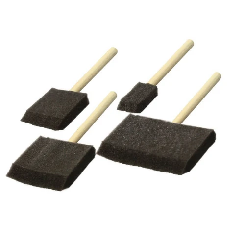 Pędzle gąbkowe 4szt  płaskie mixTitanum_63146