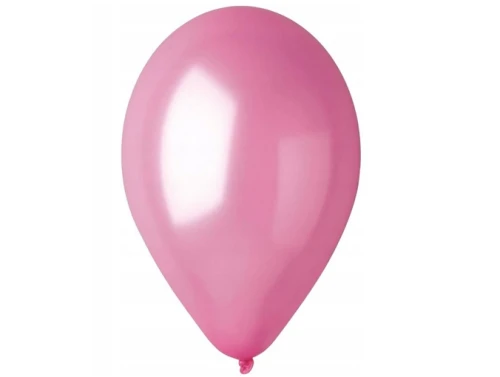 Balony metaliczne 100szt 26cm Różówy Jasny Gemar_82171