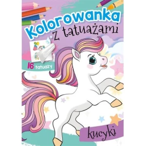 Malowanka A5 z tatuażami kucyki Skrzat