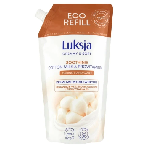 Mydło w płynie creamy & soft 900ml zapas Luksja_63306