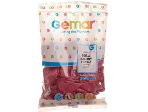Balony 26cm 100szt Różowe Ciemne Gemar