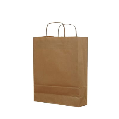 Torba papierowa z uchem szara 305x170x340mm 90g Odrapack_51782