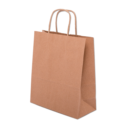 Torba papierowa z Uchem Szara 180x80x225mm Odrapack_34788