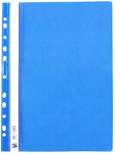 Skoroszyt A4 Miękki Wpinany Niebieski Tres _56157