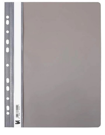 Skoroszyt A4 Miękki Wpinany Szary Tres _56161