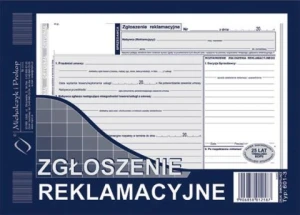 Zgłoszenie reklamacyjne A5 601-3 MP