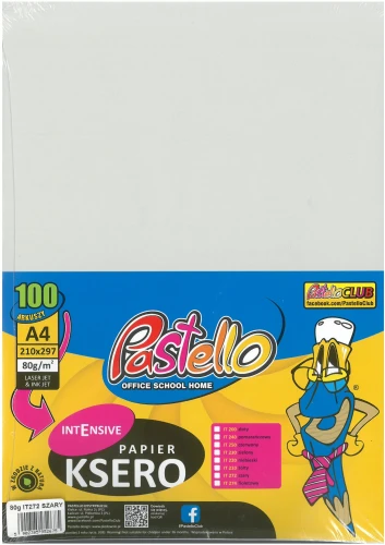 Papier ksero kolor  A4 100k szary 80g IT272 Pastello_50927
