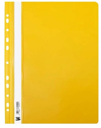 Skoroszyt A4 Żółty Sztywny Wpinany Tres _56163