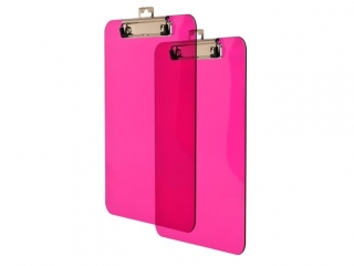 Deska z metalowym klipem A5 różowa Tetis_39676