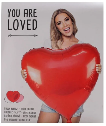 Balon foliowy 75 cm Serce czerwone Arpex_50997