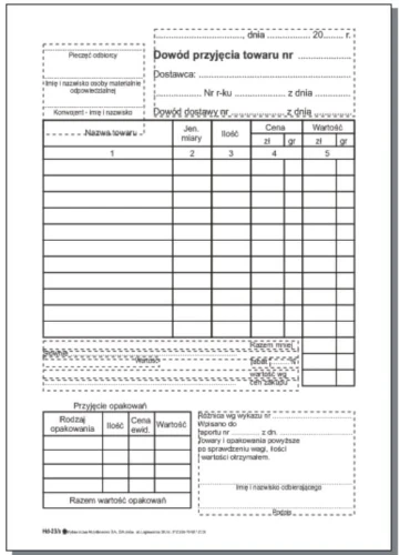 Dowód przyjęcia towaru samokopia HD-23/S_63901