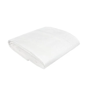 Obrus foliowy biały moletowany 120x130cm