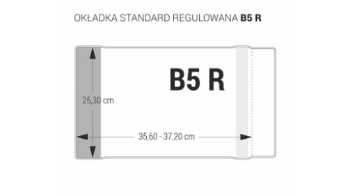 Okładka B5 Regulowana Bezbarwna 25,3cm Biurfol_52376