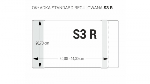 Okładka S3 Regulowana Bezbarwna 28,7cm Biurfol_56107