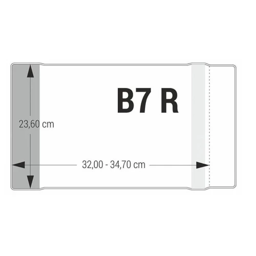 Okładka B7 Regulowana Bezbarwna 23,6cm_52456