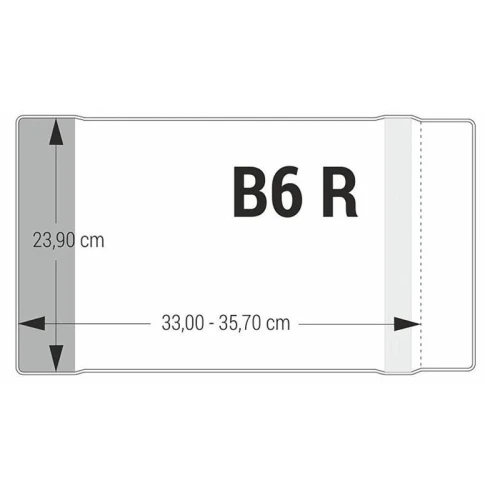Okładka B6 Regulowana Bezbarwna 23,9cm Biurfol_52457