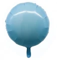 Balon foliowy okrągły błękitny 34cm GODAN_49042