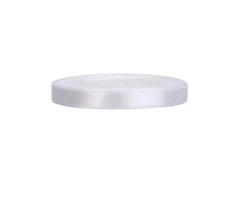 Wstążka satynowa 6mm x 32mb Biała 8002 Aksa_65390