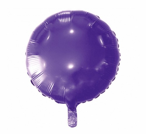 Balon Foliowy Okrągły 36cm 18" Fioletowy Godan_50960