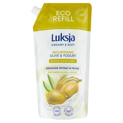 Mydło w płynie olive & yogurt 900ml zapas Luksja_65532