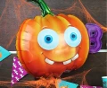 Balon foliowy okrągły 18" 36cm Dynia Boo Godan_65668