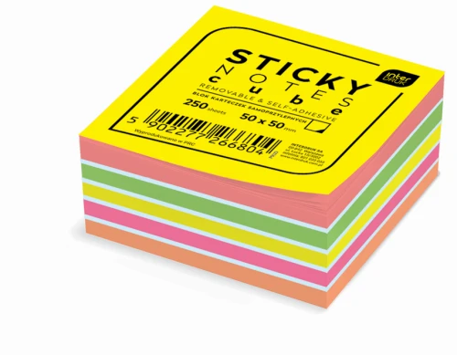 Karteczki samoprzylepne 50x50mm 250szt. Interdruk_53106