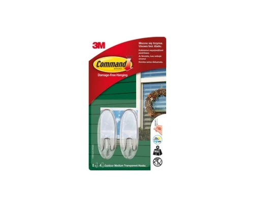 Zestaw haczyków przezroczystych 2szt Outdoor Command 3M _65933