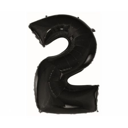 Balon Foliowy Cyfra 2 92cm Czarna _52209