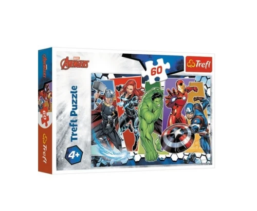 Puzzle 60 elementów Avengers Marvel Trefl_66340