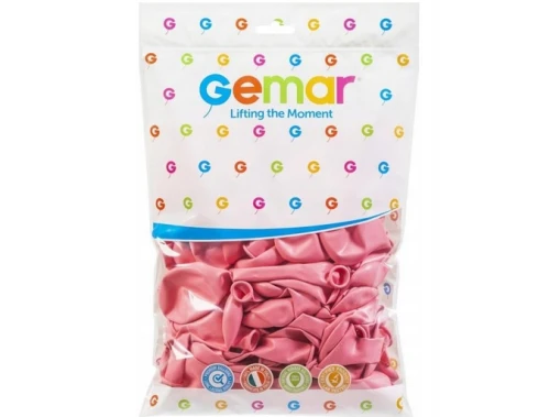 Balony 26cm 100szt Różowe Baby Pink Gemar_82146