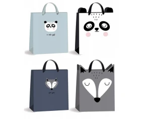 Torebka prezentowa Panda i Szop 330x265x135 Interdruk