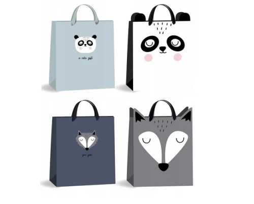 Torebka prezentowa Panda i Szop 330x265x135 Interdruk_66579