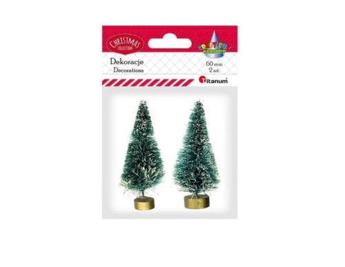 Choinki dekoracyjne 6cm 2szt Titanum_66512