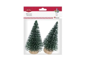 Choinki dekoracyjne 10cm 2szt Titanum