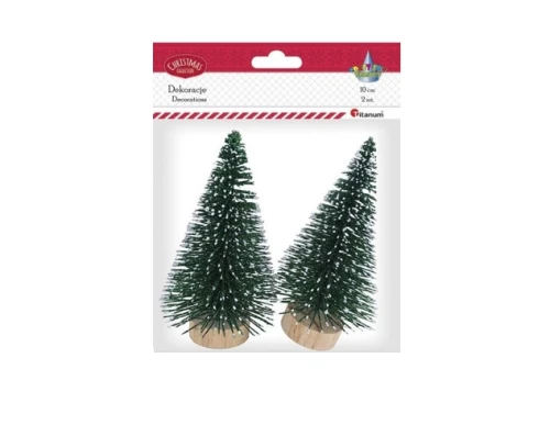 Choinki dekoracyjne 10cm 2szt Titanum_66509