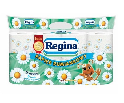 Papier toaletowy 3W 8szt Rumiankowy Regina_55935